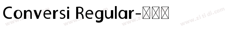 Conversi Regular字体转换